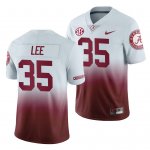 Men's Alabama Crimson Tide #35 Shane Lee Gradient 2019 Color Crash NCAA College Football Jersey 2403DMUY6